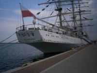 Das Heck des Segelschiffes