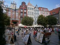 Geschäftiges Treiben im Zentrum von Gdansk
