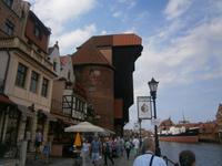 Gdansk, das Krantor ist das Wahrzeichen der Stadt