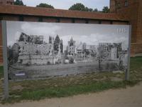 So sah sie Burg nach den Zerstörungen des 2. Weltkrieges aus