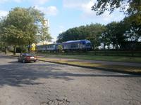 Ein Zug passiert Lötzen