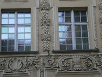 Detail von der Fassade dieses Hauses
