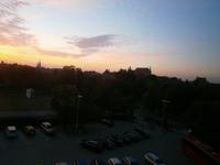 Blick auf die Toruner Altstadt vor Sonnenaufgang