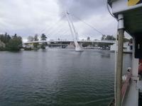 Die neue Fußgängerbrücke von Mikolajki