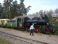 Die Lok muß umgespannt werden