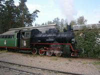 Unsere Kleinbahndampflok in Aktion