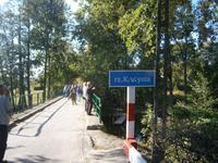 Brücke über die Krutynia, einem 99 km langen Fluß, der zum Kanufahren einlädt