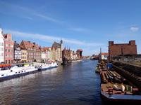 Blick auf den Hafen von Gdansk