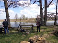 Der mitgereiste Akkordeonspieler