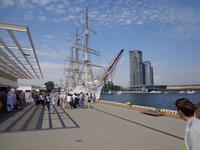 Hafen von Gdynia, Blick zum Segelschulschiff  