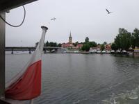 Blick auf den Hafen von Mikolajki