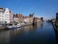 Blick auf den Hafen von Gdansk mit dem 