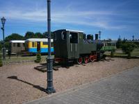 Wieder zurück in Elk, alte Lok als Denkmal