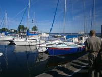 Der Yachthafen am Löwentinsee