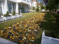 Zoppot, Gartengestaltung am Hotel 