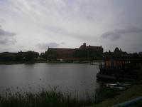 Malbork, Blick über die Nogat zur Marienburg