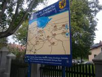 Marienburg, Informationstafel zu historischen Orten mit entspr. Sehenswürdigkeiten