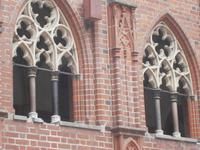 Details von  der Gestaltung der Fenster