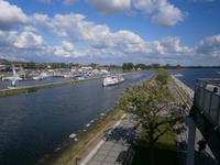 Lötzen, Zufahrt zum Hafen der 