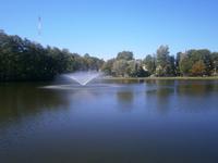 Der See inmitten der Stadt Mragowo