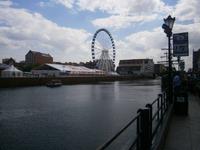 Gdansk, Hafen an der Mottlau mit Riesenrad