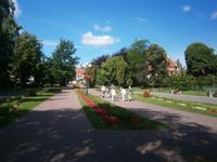 Mragowo, Fußweg zum Rathaus