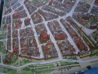 Torun, Übersichtstafel über die historische Altstadt