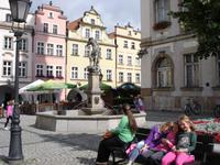 Hirschberg - Markt mit Neptunbrunnen
