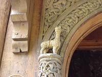 Karpacz - Kirche Wang - Eingangsportal - Detail