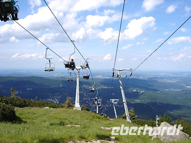 Riesengebirge - Sessellift  vom Szrenica (Reifträger)