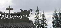 Karpacz - Kirche Wang - Ornamentik erinnert an Wikingerzeit