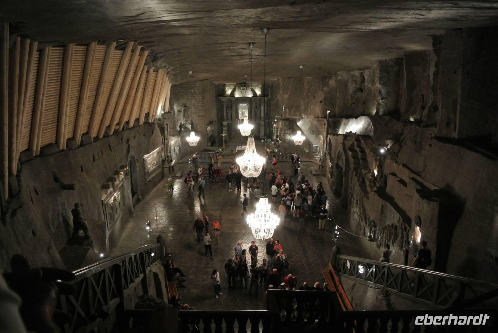 Im Salzbergwerk Wieliczka