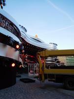 Bühnenaufbau für die Silvestergala