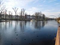 Die Oder im Winter - Silvester in Polen