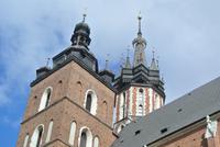 Die Türme der Marienkirche in Krakau