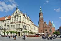 Rynek mit Rathaus in Breslau