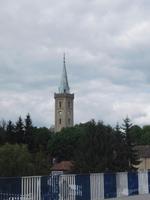 Kirchturm in Nikolaiken