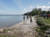 Pause am Strand des zweitgrößten Sees der Masuren