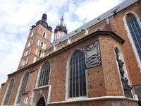 Marienkirche während Trompetenspiels