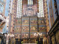 geschlossener Altar der Marienkirche Krakau