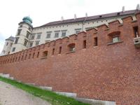 Schutzmauern des Wawel in Krakau