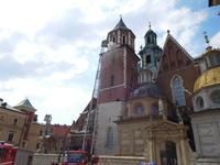 Feuerlöschübung auf dem Wawel