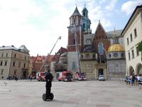 Feuerlöschübung auf dem Wawel