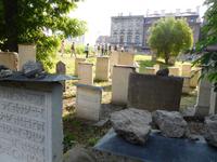 Reisegruppe auf dem Jüdischen Friedhof in Krakau
