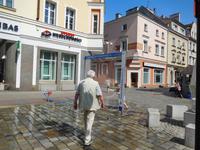 Wasserspeier gegen die Hitze (38°C) in Oppeln