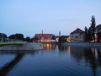 Blick auf die Altstadt von Breslau von der Oder
