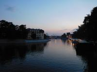 Abend an der Oder in Breslau