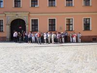 Reisegruppe im Schatten - Breslau