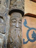 Detail Schnitzereien Kirche Wang