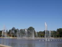 Fontana-Wasserspiel an der Jahrhunderthalle